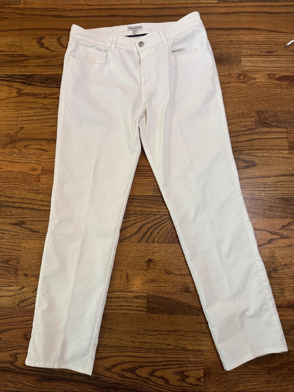 Peter Millar Men's White Slim Straight Jeans